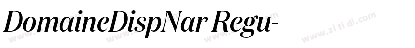 DomaineDispNar Regu字体转换